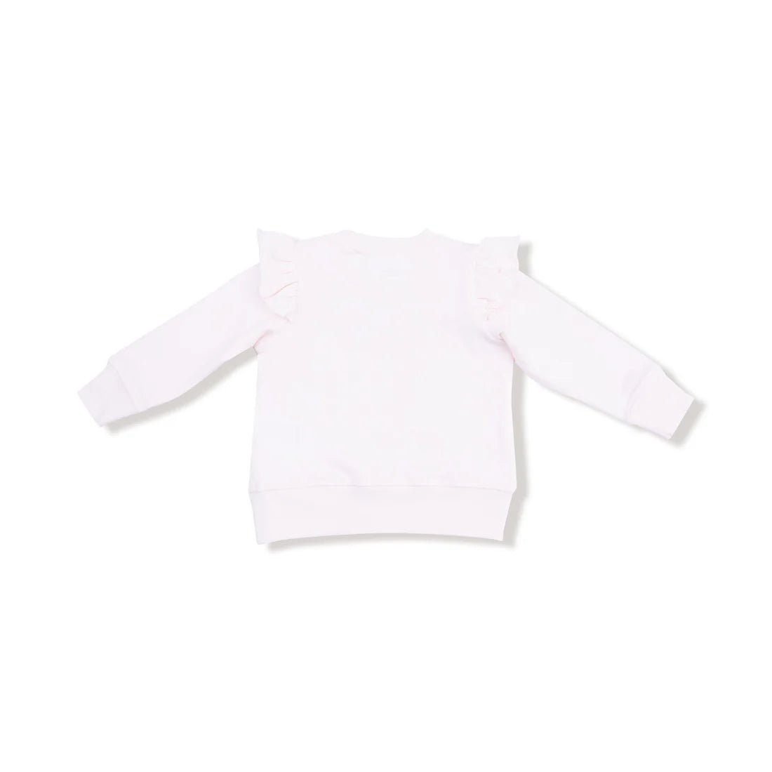PRETTY BOWS RUFFLE SWEATSHIRT