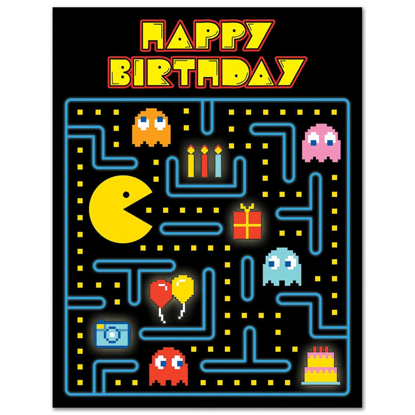 RETRO ARCADE BIRTHDAY CARD