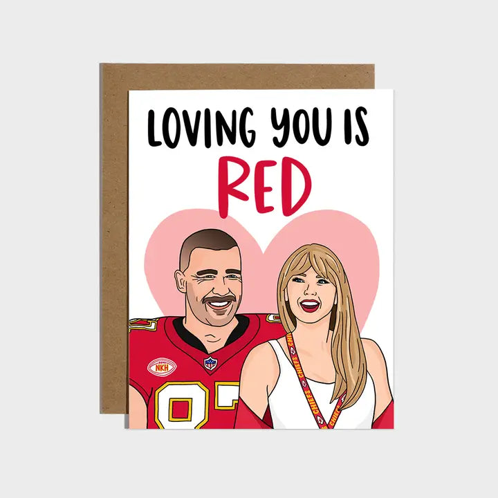 TAYLOR LOVING YOU IS RED CARD