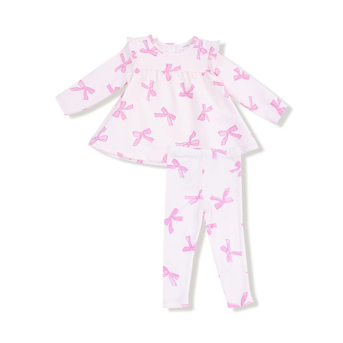 PRETTY BOWS RUFFLE LEGGING SET