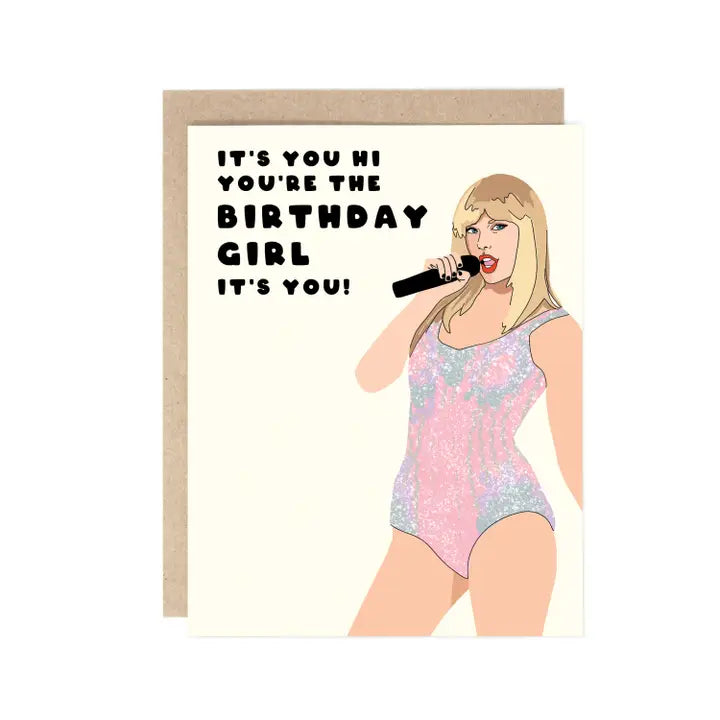 IT'S YOU BIRTHDAY GIRL TAYLOR SWIFT CARD