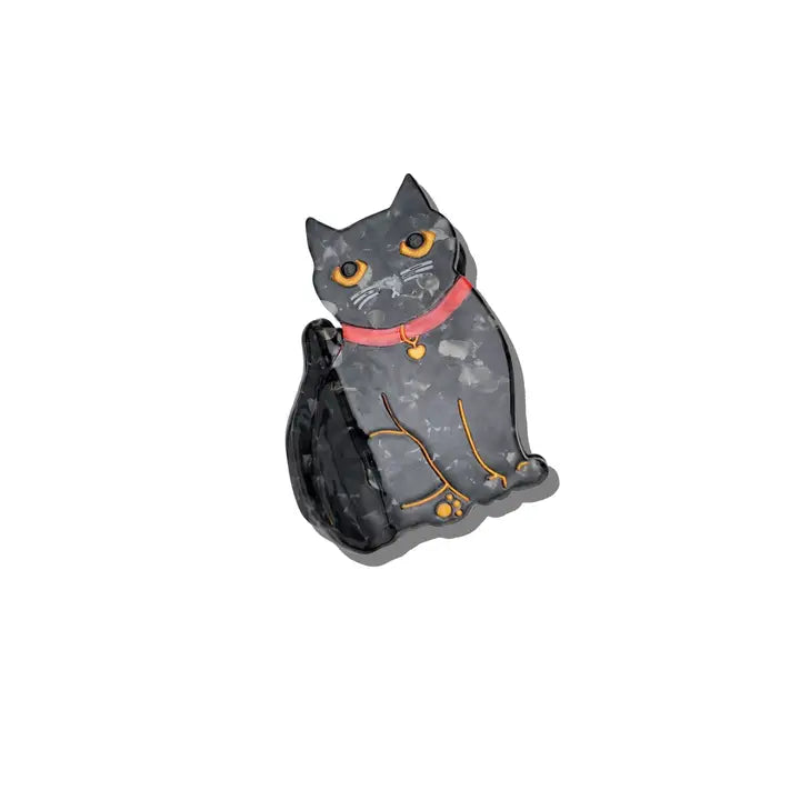 BLACK KAWAII CAT HAIR CLIP