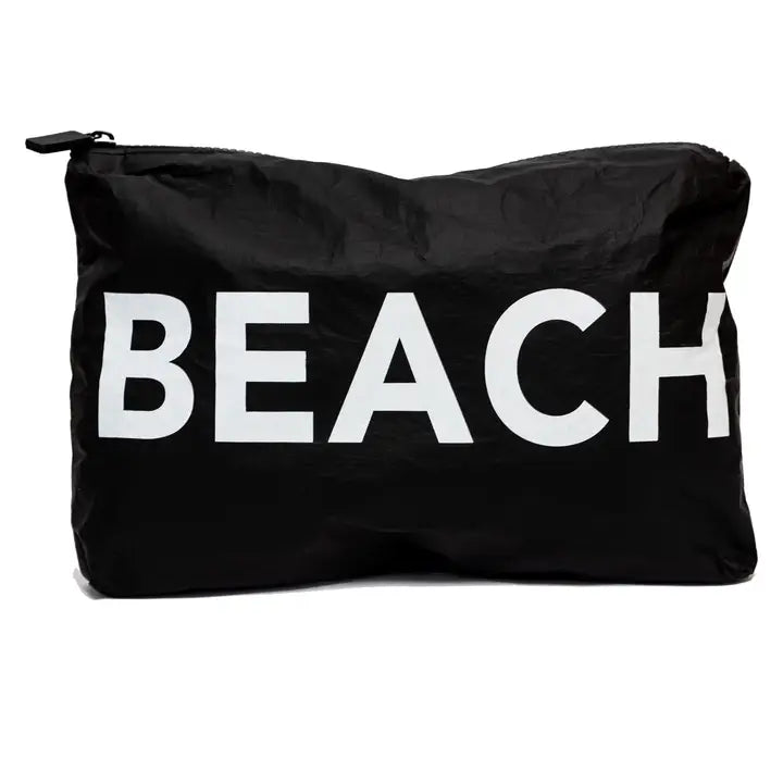 BLACK BEACH WATER RESISTANT POUCH