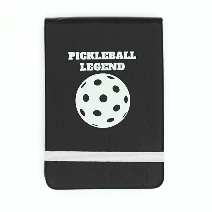 PICKLEBALL LEGEND LEATHER POCKET JOURNAL