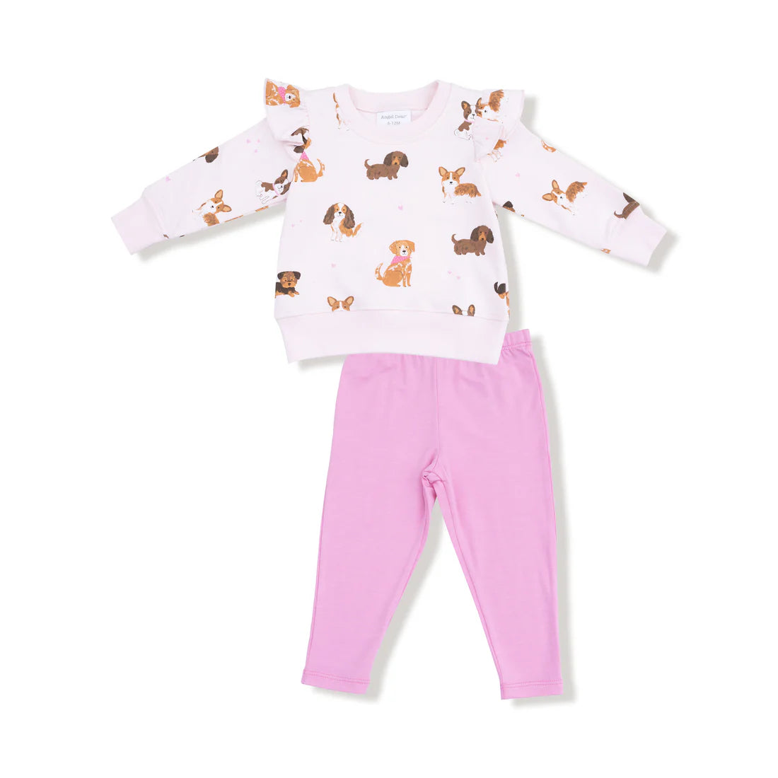 BEST FRIENDS DOG PINK SWEATSHIRT LEGGING SET