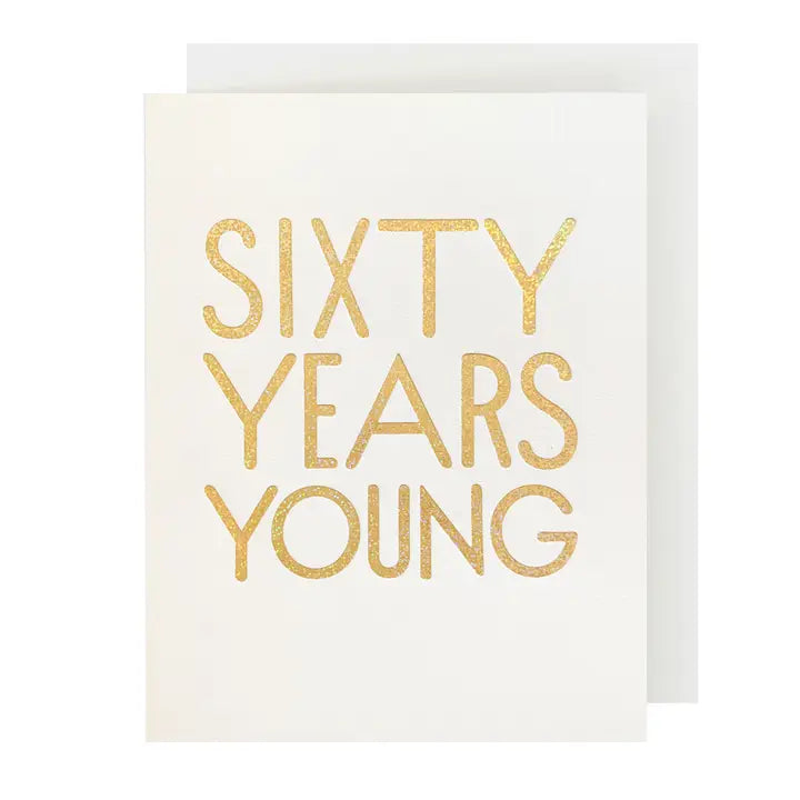 60 YEARS YOUNG CARD