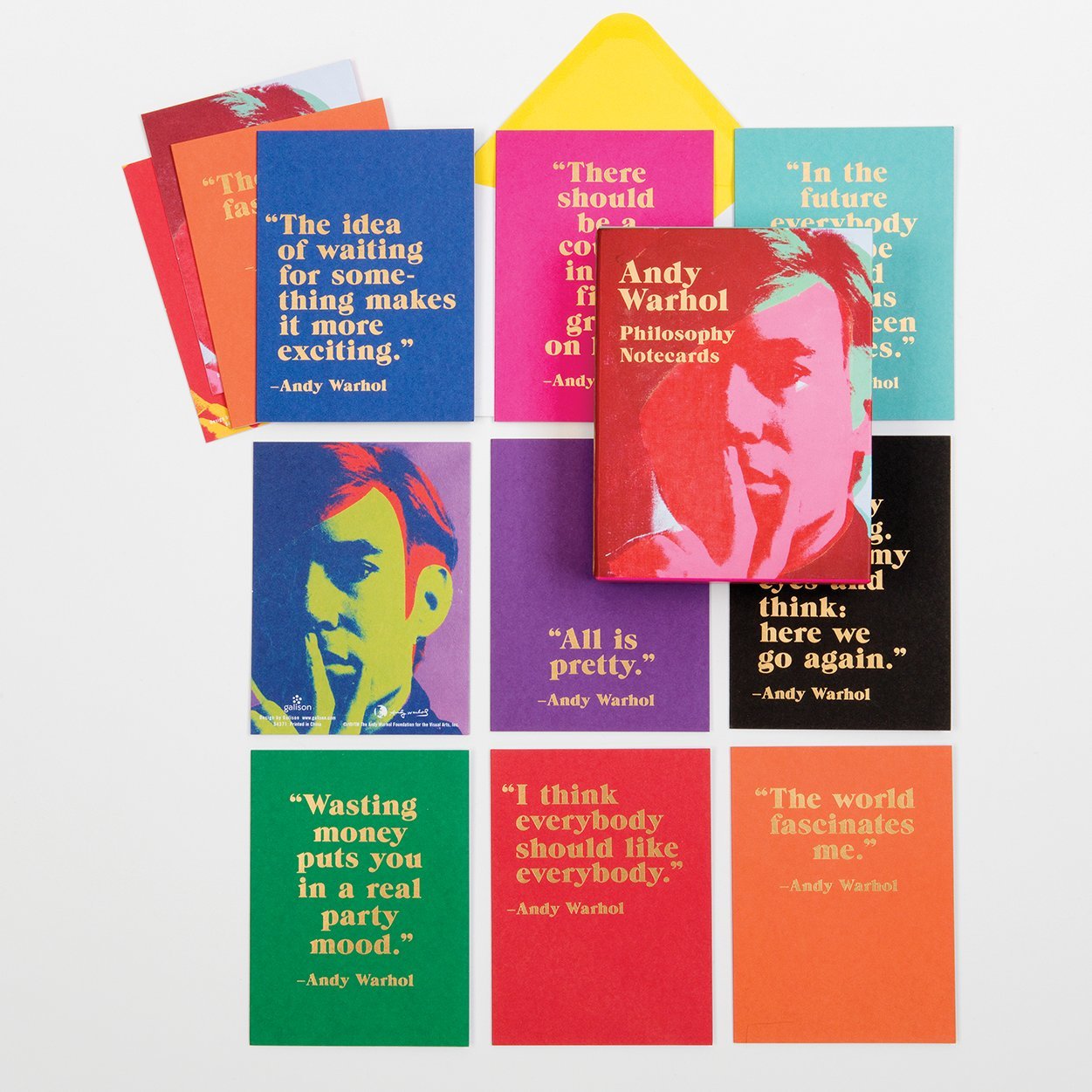 ANDY WARHOL PHILOSOPHY NOTECARDS