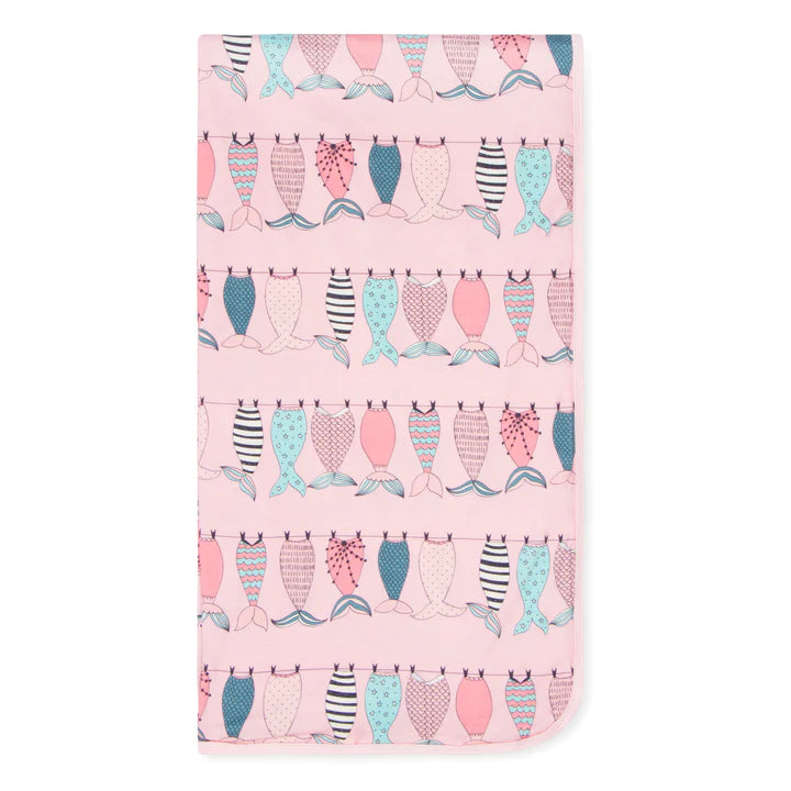 MERMAID TAILS PINK SWADDLE