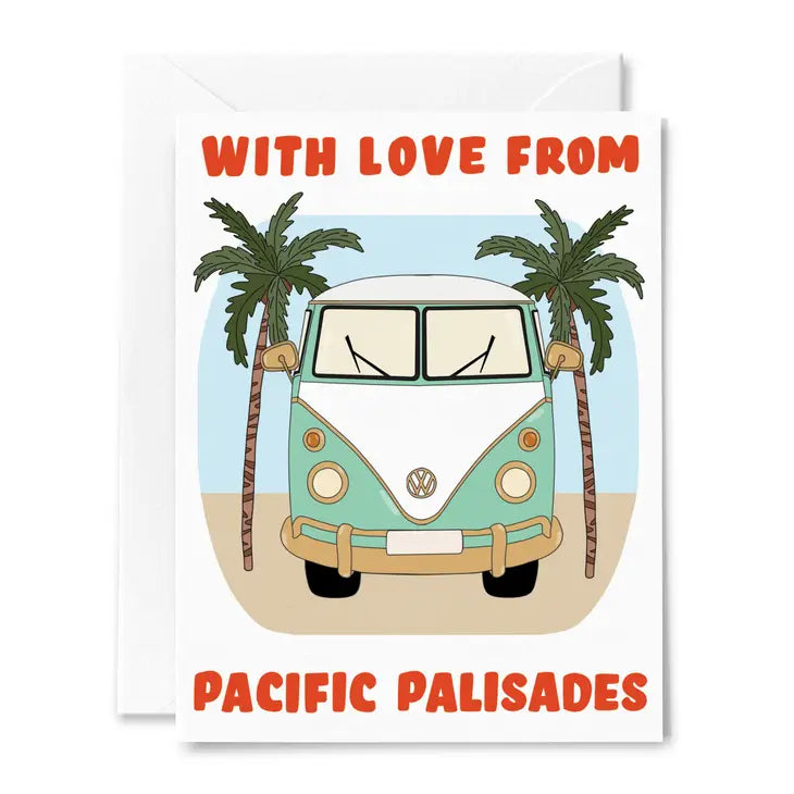 LOVE FROM PALISADES BUS CARD