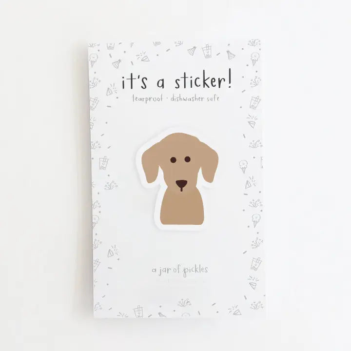TAN DASCHUND STICKER