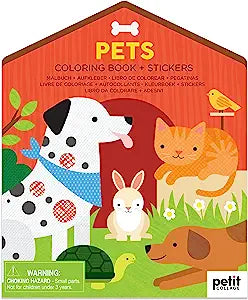 PETS COLORING BOOK AND STICKERS