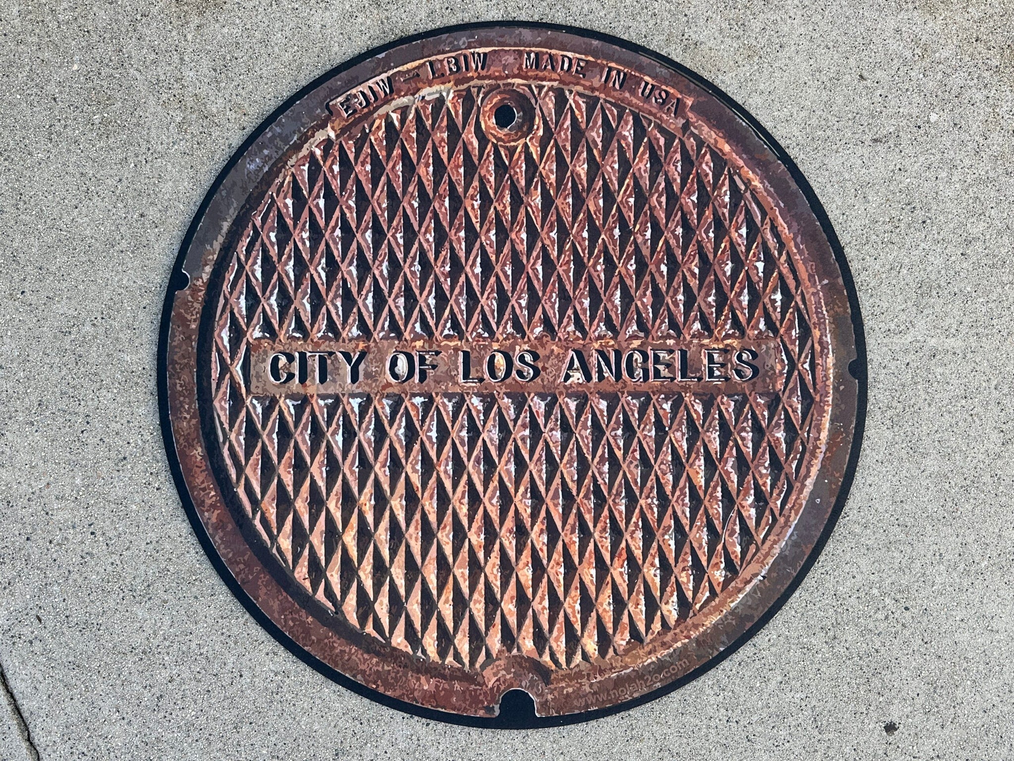 LOS ANGELES MANHOLE DOORMAT