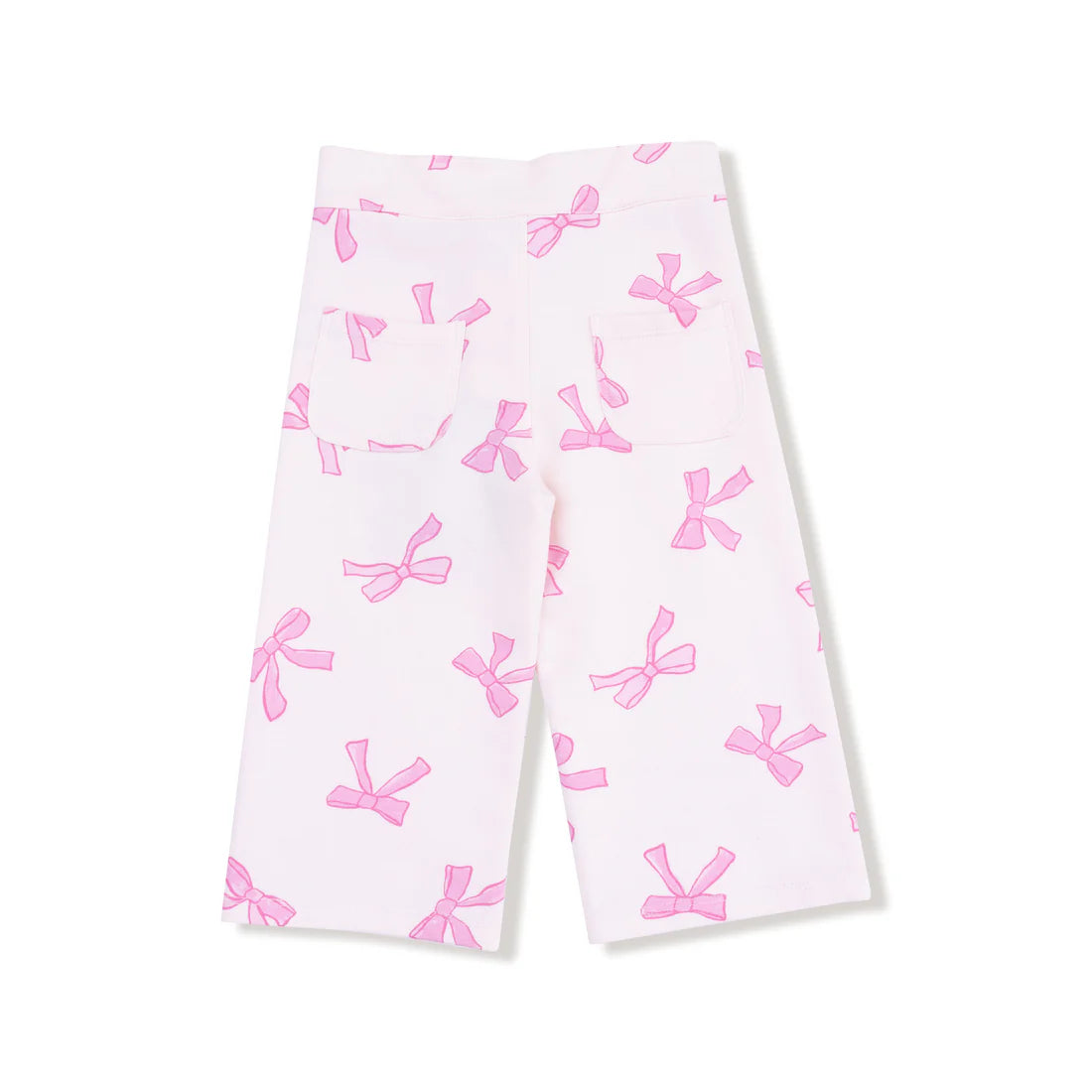 PRETTY BOWS HIGH WAISTED WIDE LEG PANT