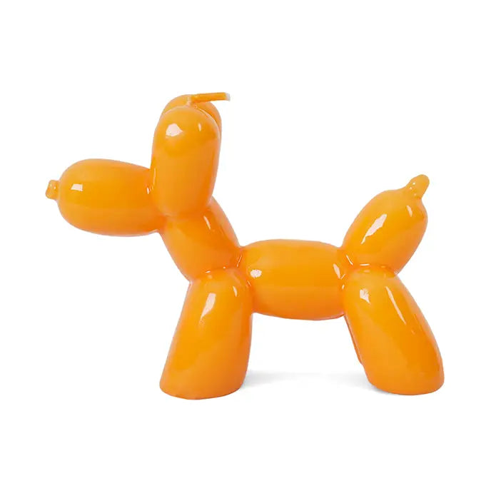 ORANGE BALLOON DOG CANDLE