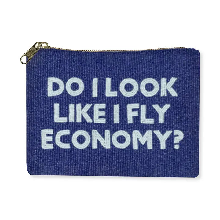 FLY ECONOMY BEADED POUCH