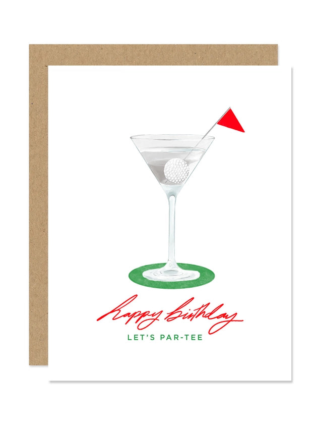 GOLF PAR-TEE BIRTHDAY CARD