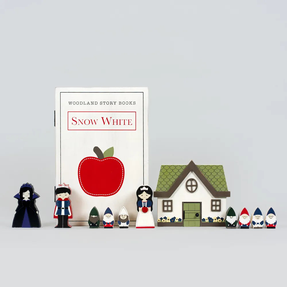 SNOW WHITE WOODEN STORYBOOK