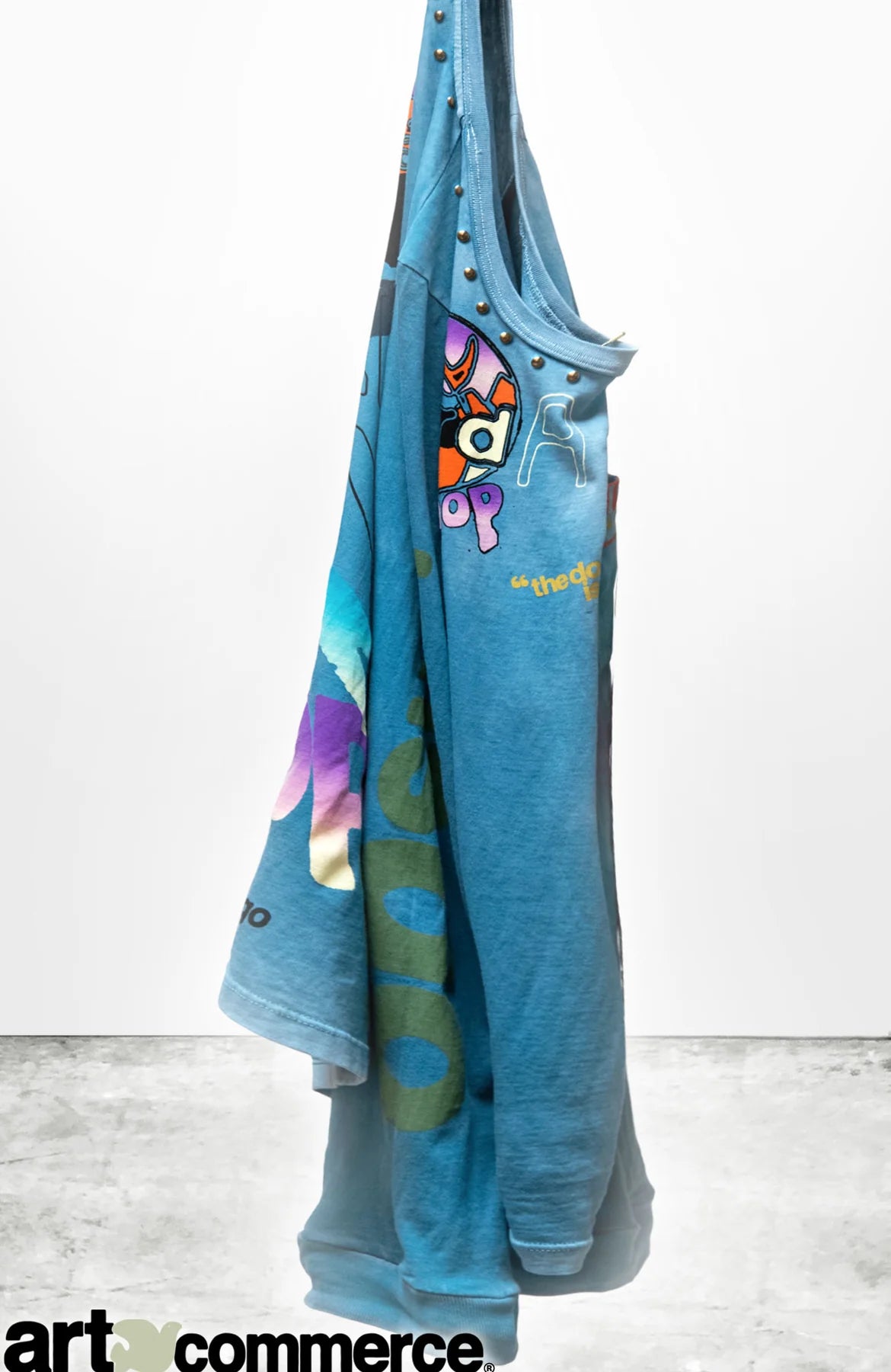 RTU CIRCA'2005 FREECITY ARTYARD MALIBU HOMAGE SUPERVINTAGE HOME/STUD POCKET T - BLUECARDUST POWDER