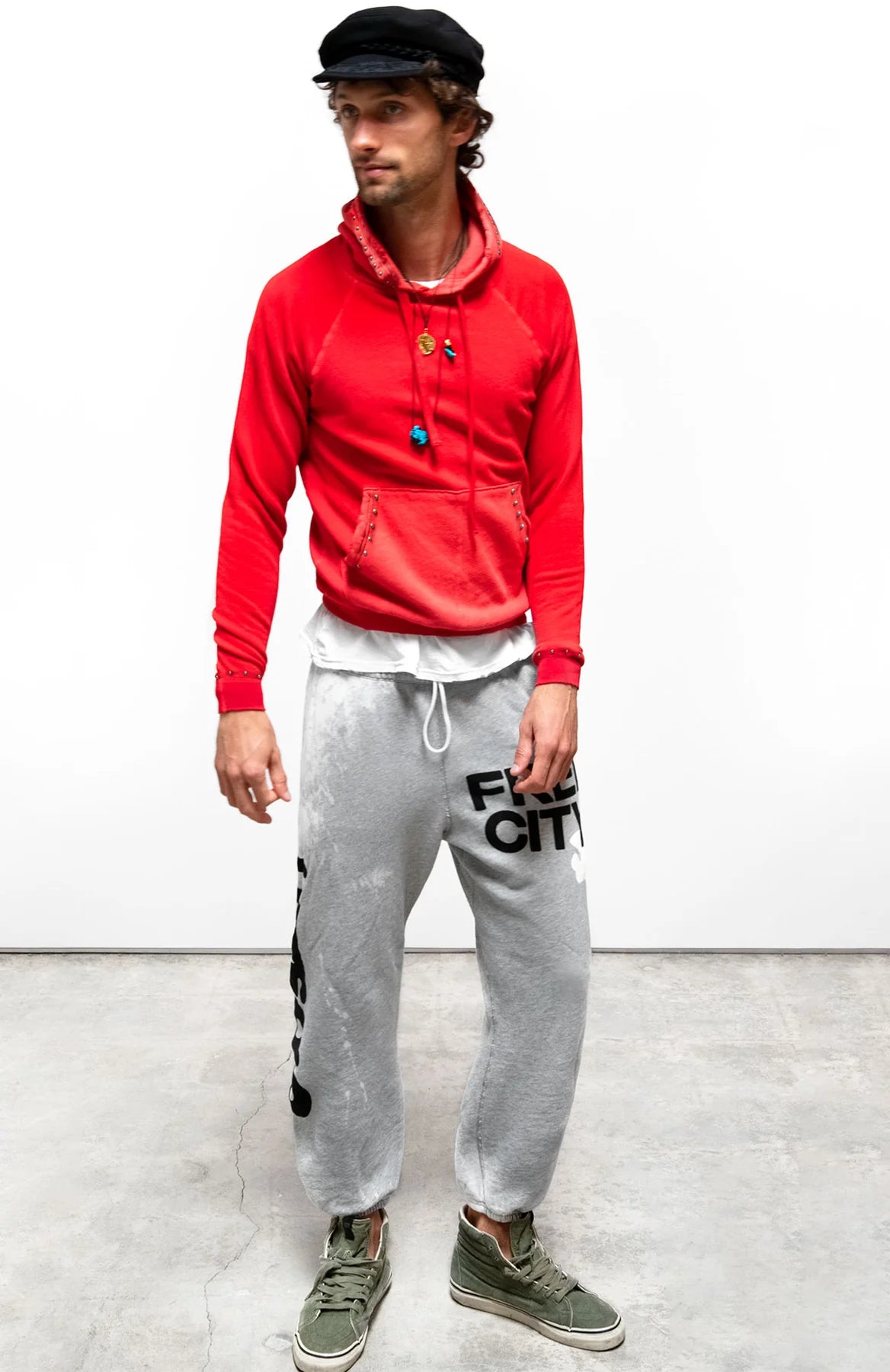 FREECITYLETSGO BLEACHOUT OG SWEATPANT - HEATHER SURPLUS