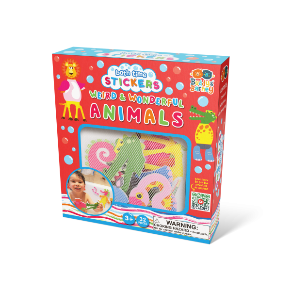 BATH STICKERS WEIRD AND WONDERFUL ANIMALS