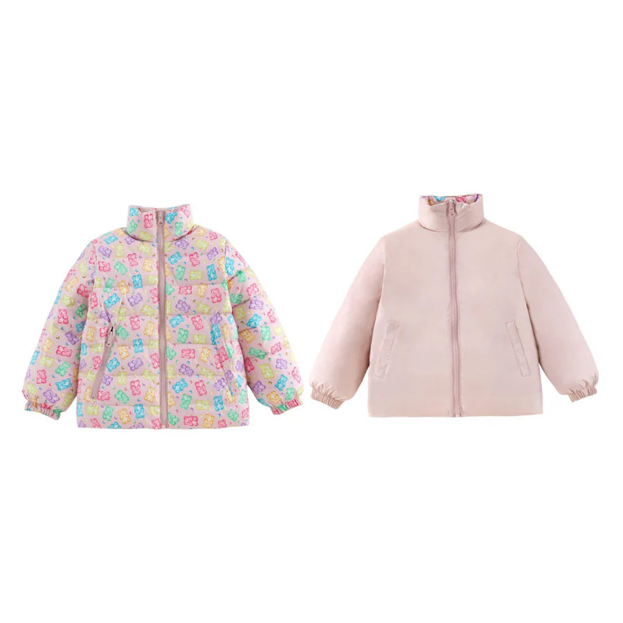 GIRLS GUMMY BEAR REVERISBLE JACKET