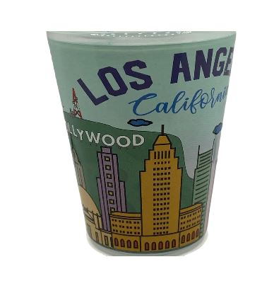 LOS ANGELES CA SHOT GLASS