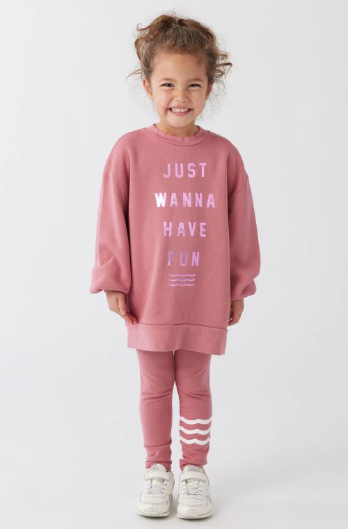 SOL ANGELES GIRLS HAVE FUN OVERSIZED PULLOVER