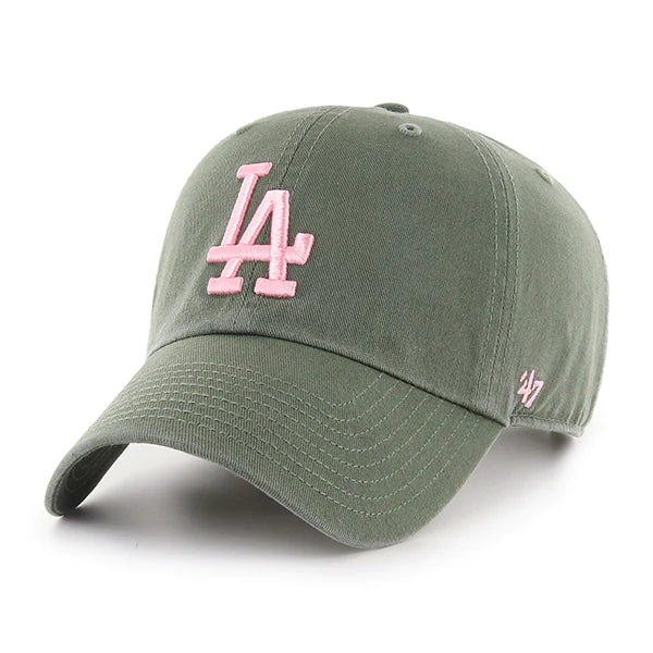LOS ANGELES DODGERS MOSS/PINK 47 CLEAN UP