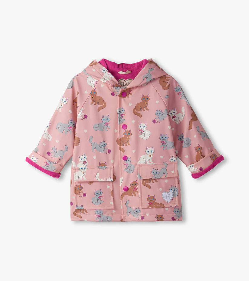 GIRLS LITTLE KITTIES RAINCOAT