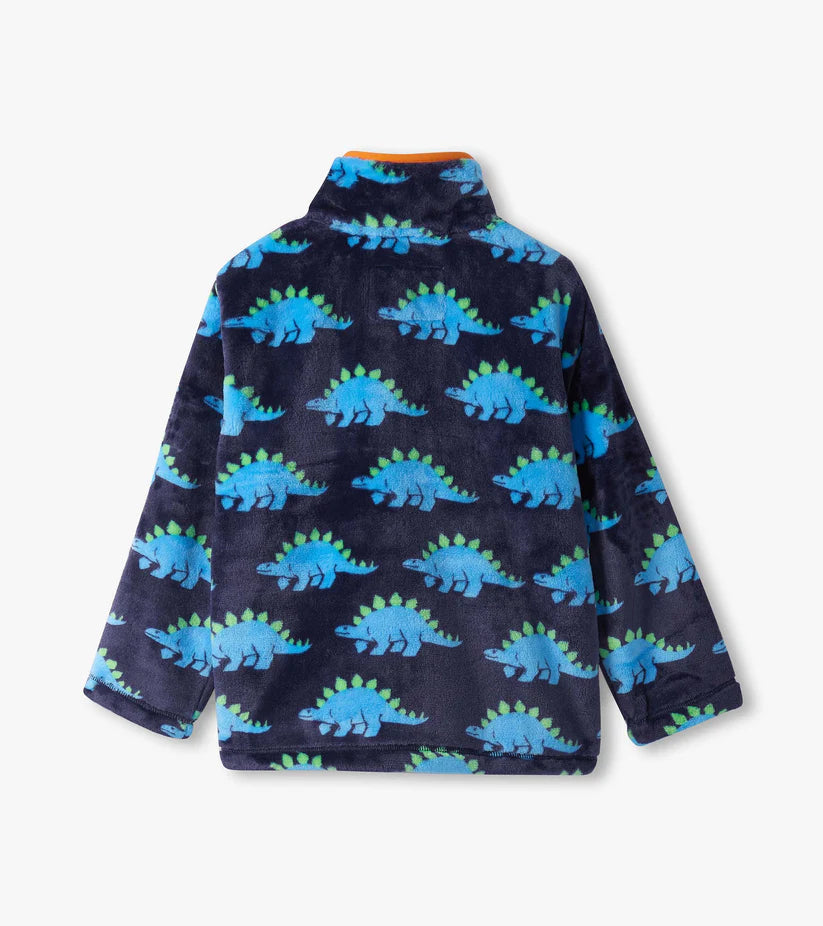 BOYS STEGOSAURUS FUZZY ZIP JACKET