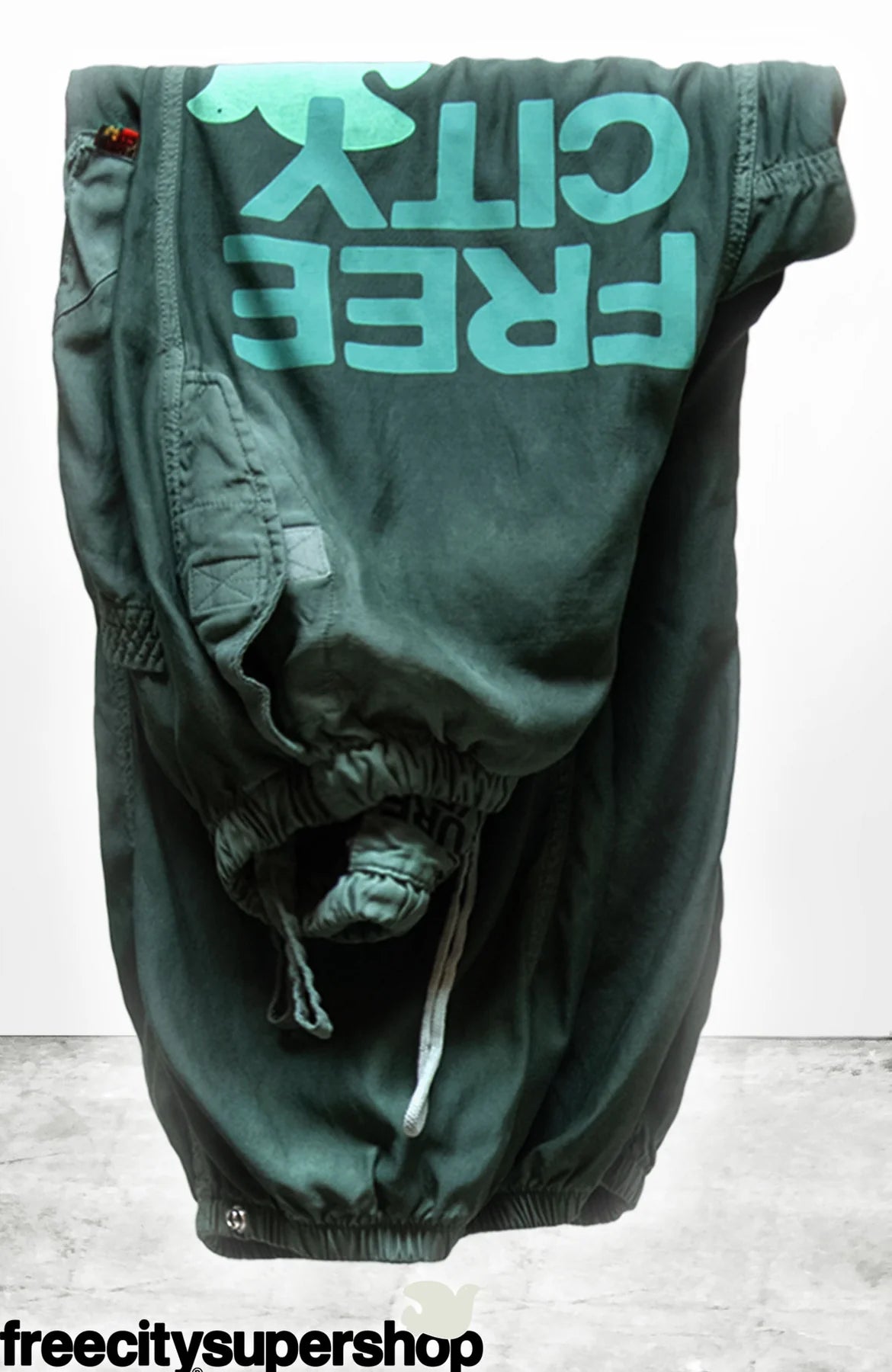 FREECITY FLAP/SNAP MATTE/SATIN AIRJUMP PANT- EATGREEN – Kitson LA