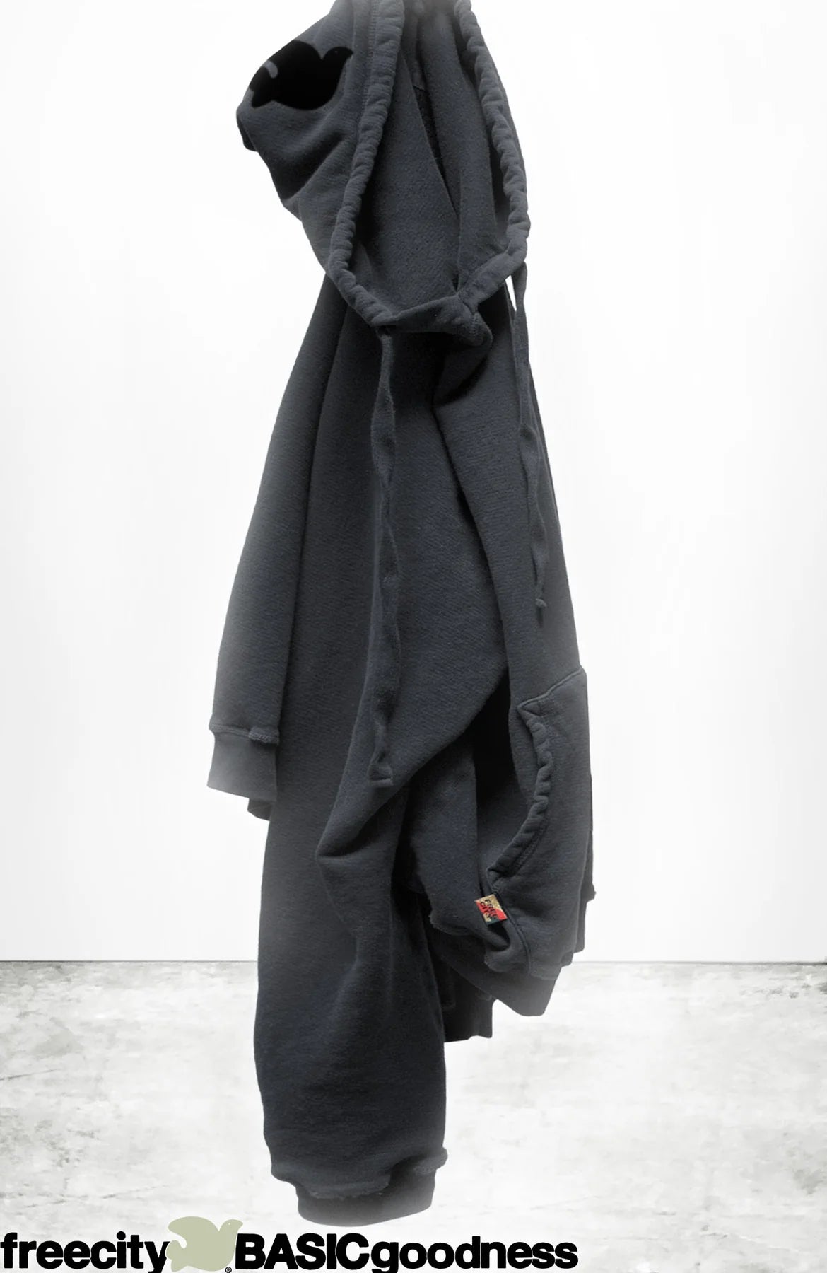 FREECITY BASICGOODNESS LIGHT TERRY/FLUFF HOODIE - VOLCANO