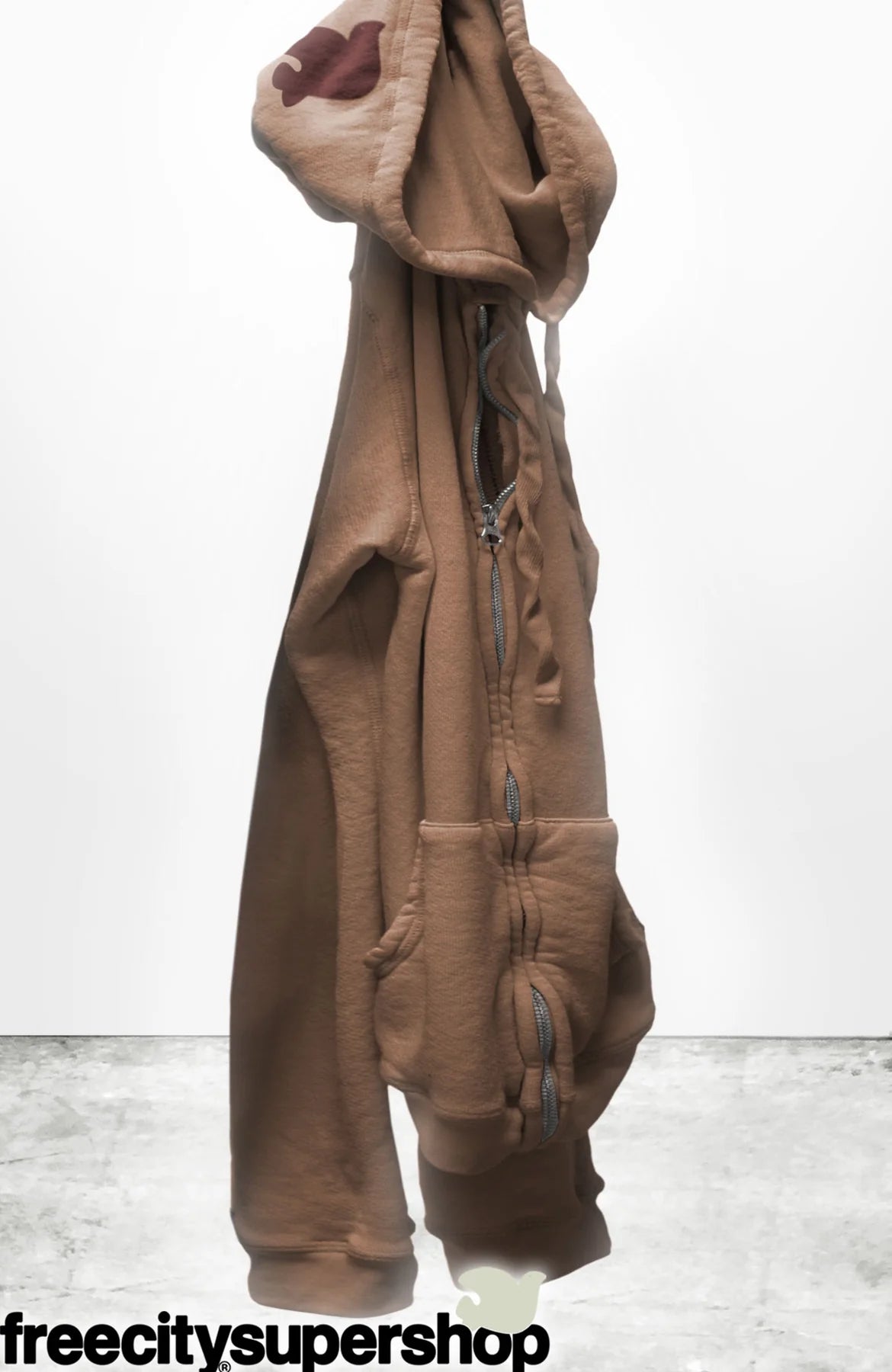 FREECITY SUPERFLUFF LUX ZIP HOODIE - TONER