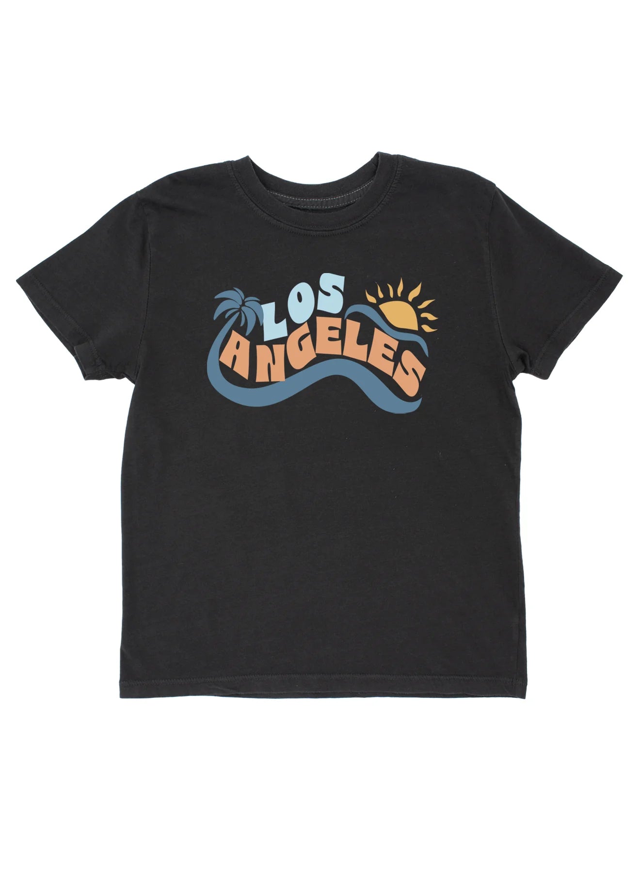 KIDS BLACK LOS ANGELES VINTAGE TEE