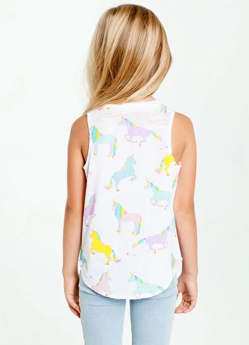 GIRLS UNICORN JERSEY TANK