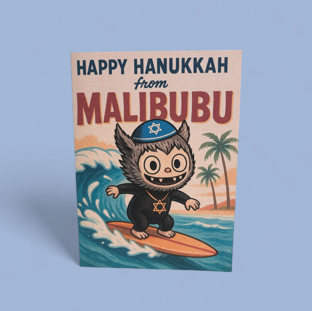 HAPPY HANUKKAH MALIBUBU CARD
