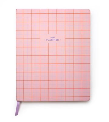 PINK PLAID UPDATED DAILY PLANNER