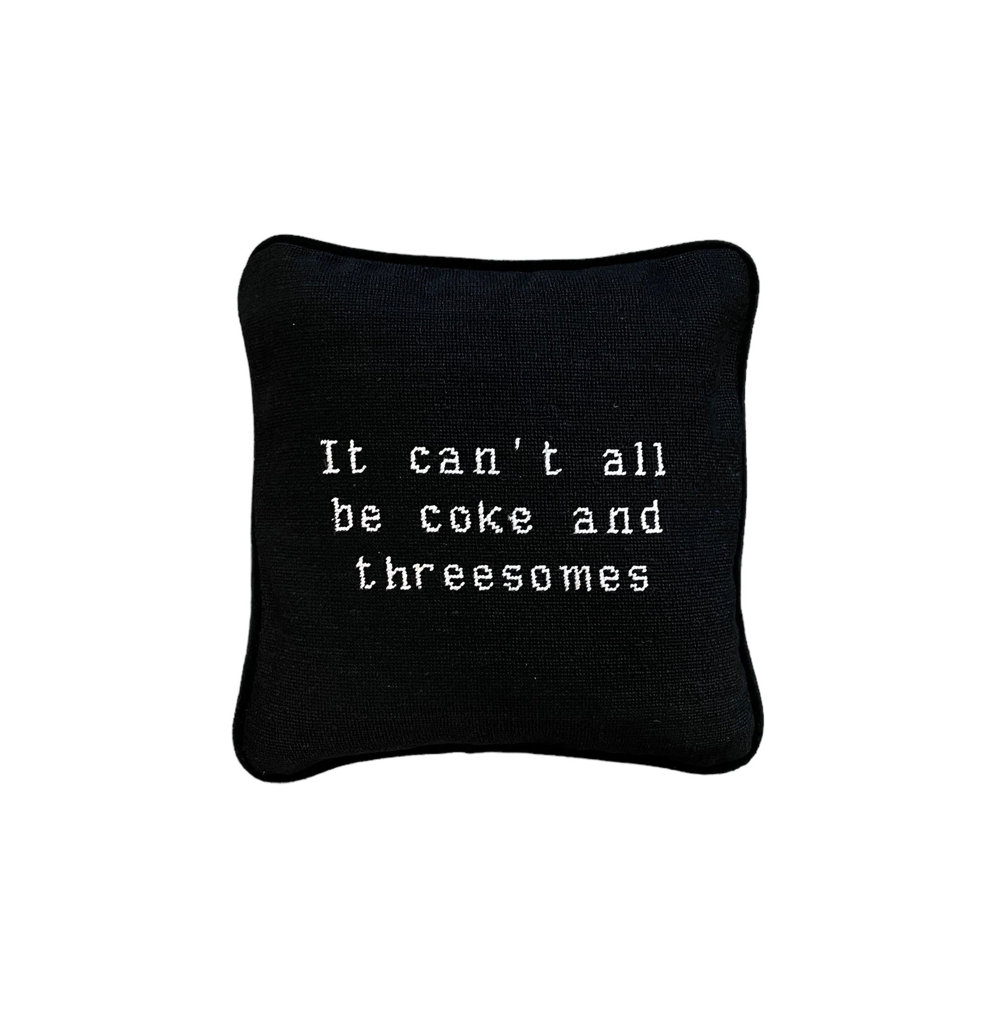 CAN'T ALL BE COKE BLACK PILLOW
