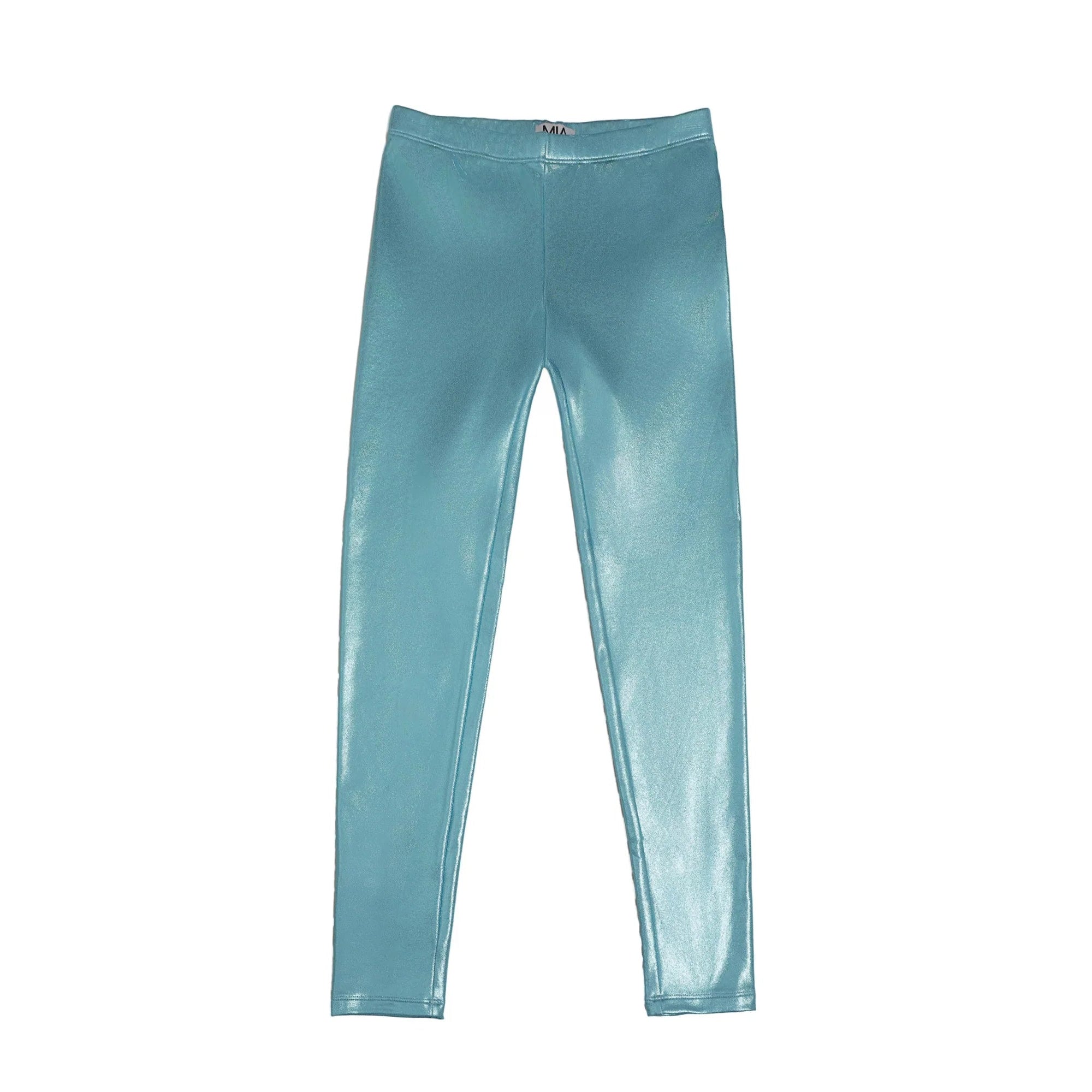 GIRLS BLUE LIQUID LEGGINGS