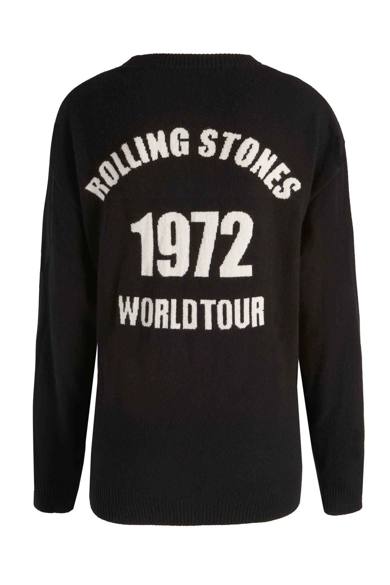 ROLLING STONES 1972 WORLD TOUR BLACK SWEATER