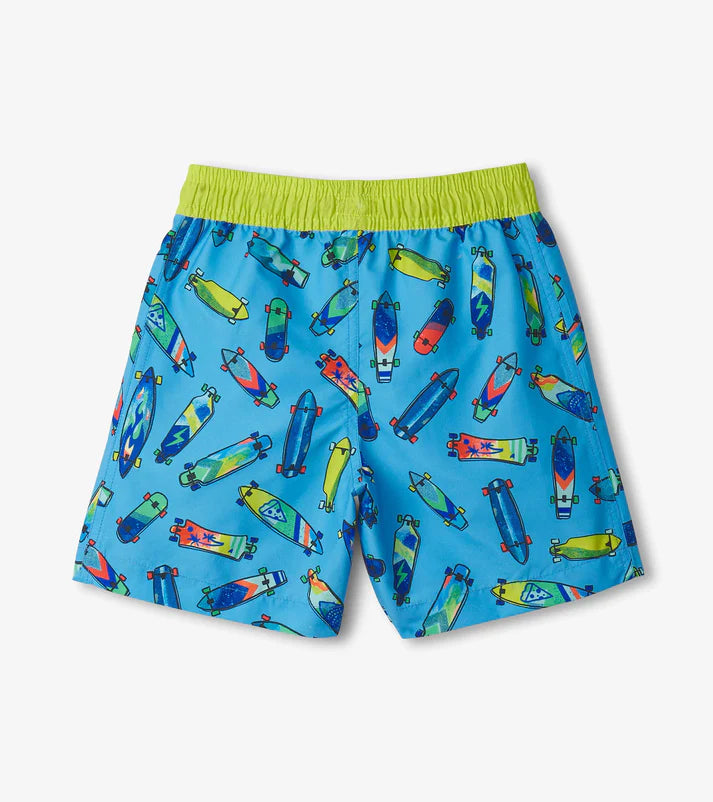 BOYS LONG BOARDS SWIM TRUNKS