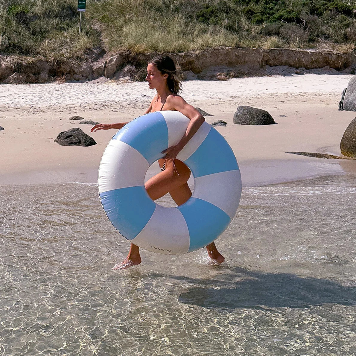 BLUE STRIPE POOL RING