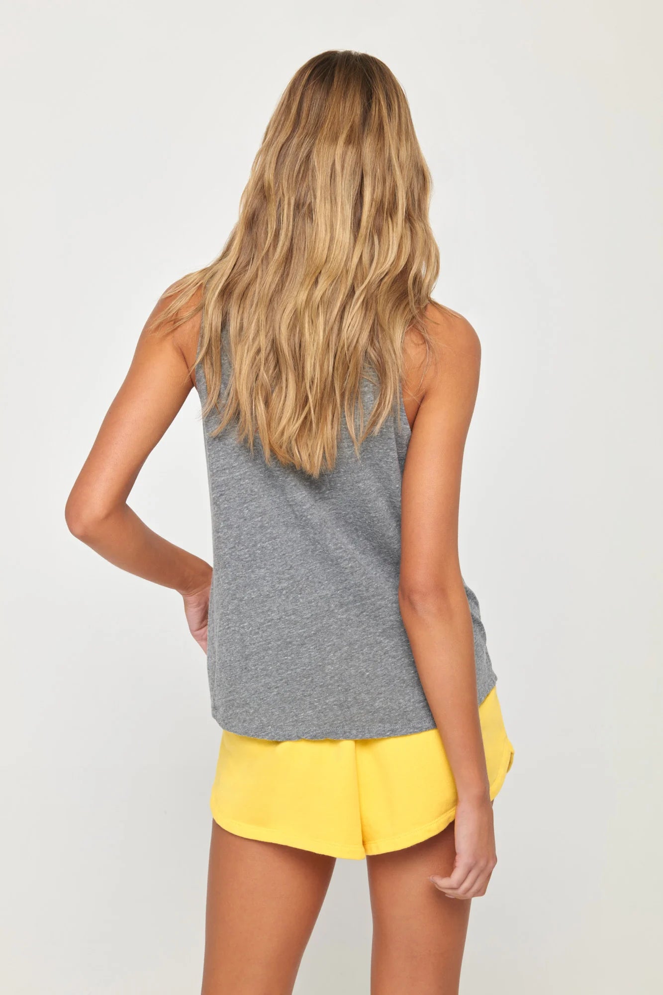 BE KIND HEATHER GREY MUSCLE TANK