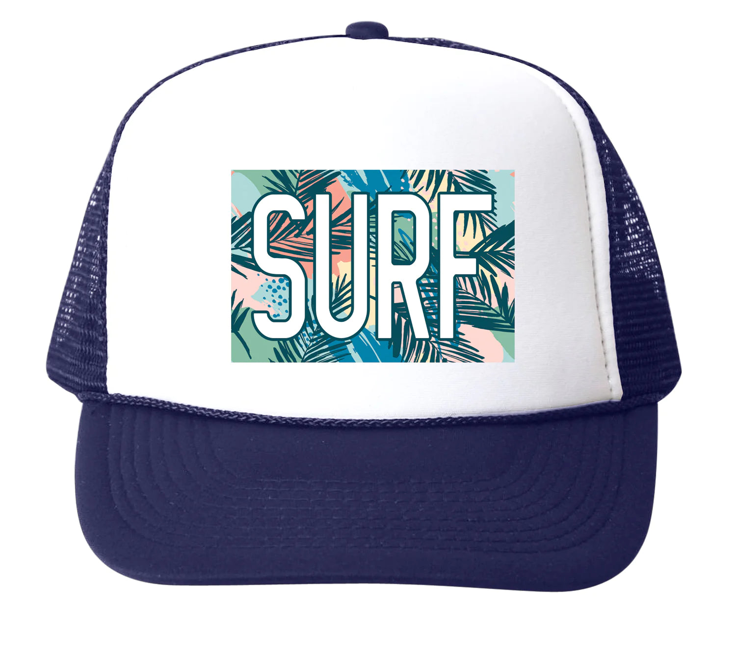 SURF FLORAL NAVY TRUCKER HAT