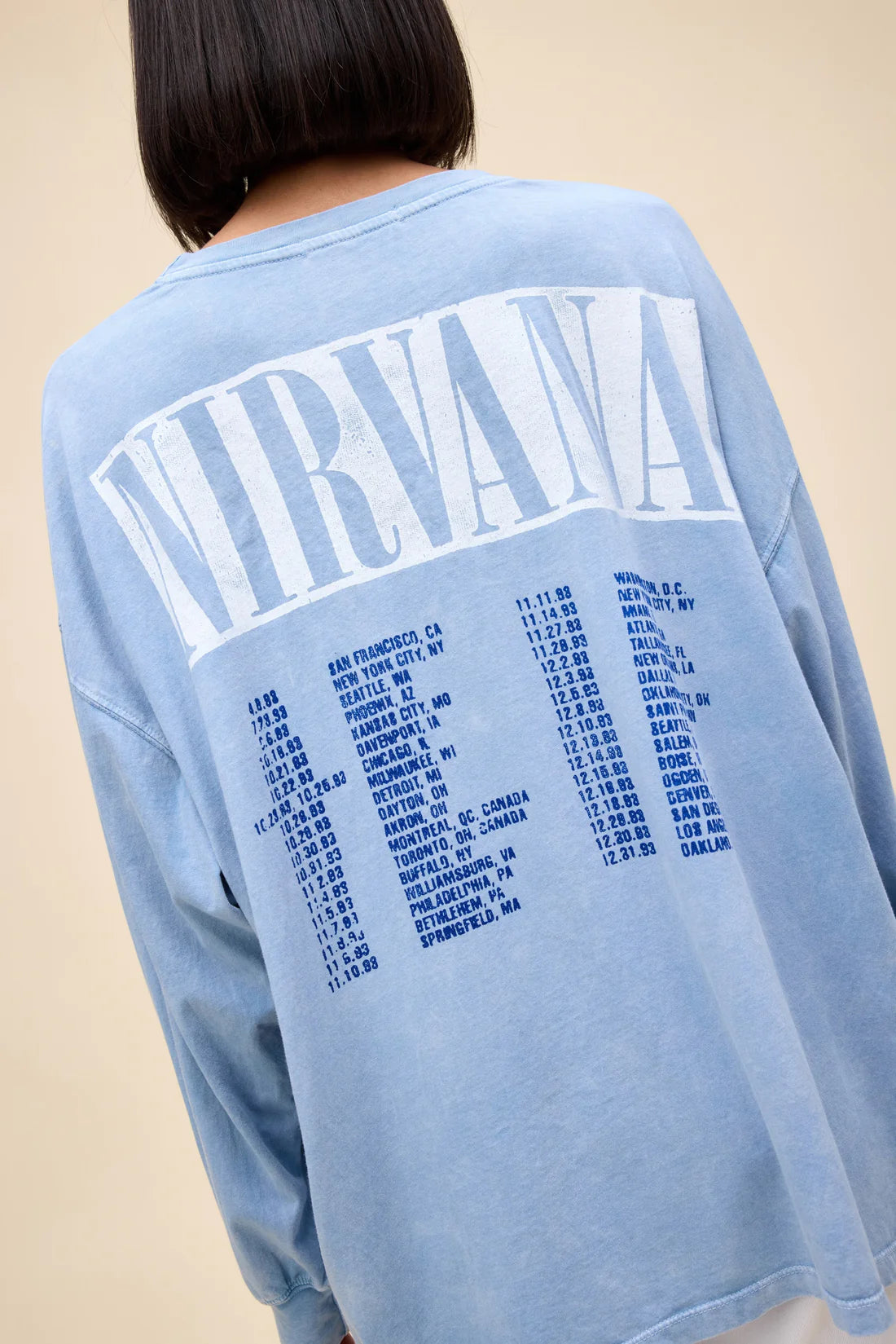 NIRVANA 1993 TOUR L/S TOP – Kitson LA