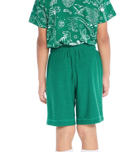 BOYS WILD GREEN KNIT COZY BEACH SHORT