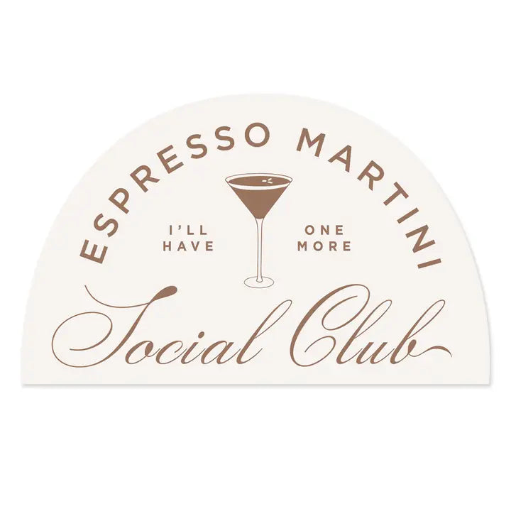 ESPRESSO MARTINI SOCIAL CLUB STICKER