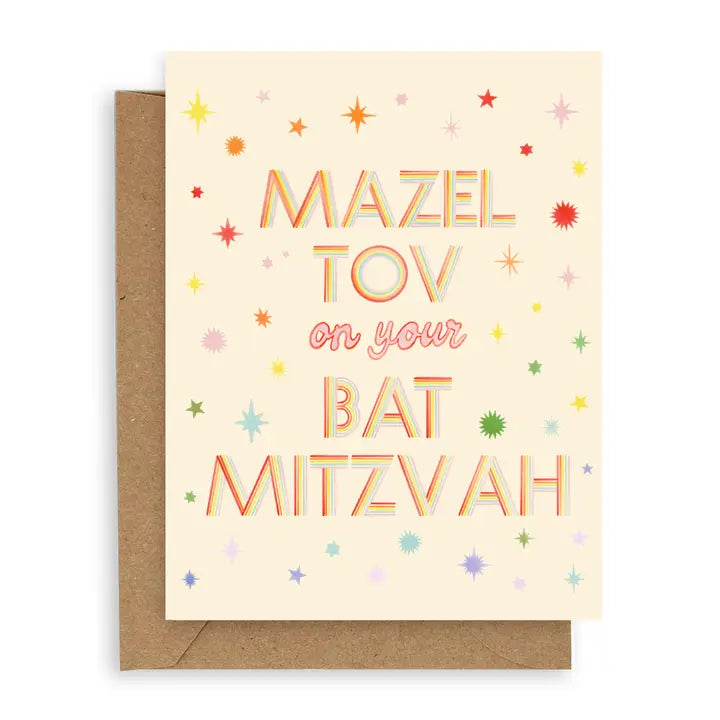 MAZEL TOV ON YOUR BAT MITZVAH CARD