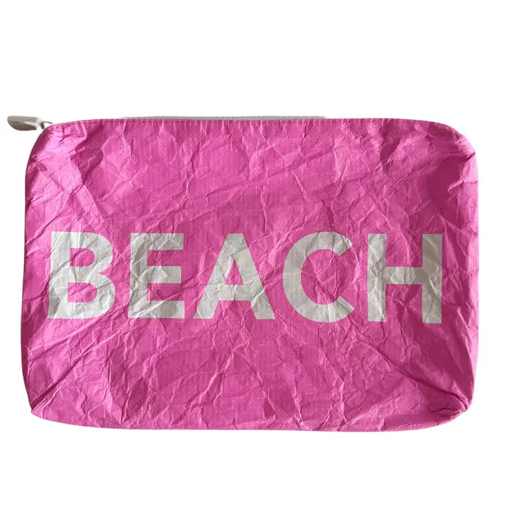 PINK BEACH WATER RESISTANT POUCH