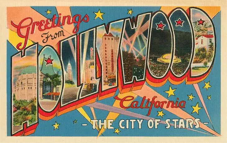GREETINGS FROM HOLLYWOOD CITY OF STARS MAGNET